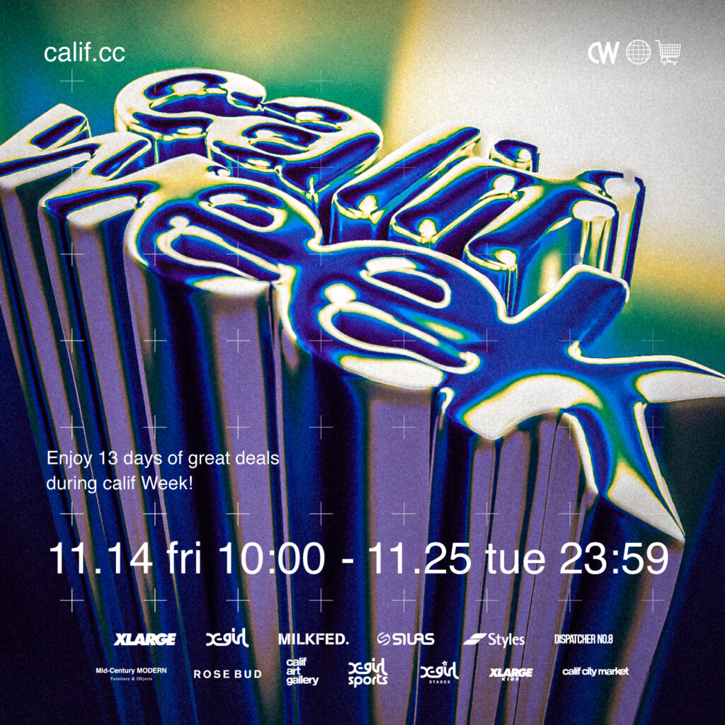 calif week開催 1,000円OFFクーポンプレゼント