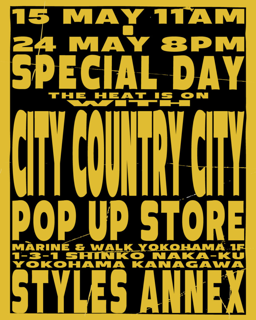 5/15(金) CITY COUNTRY CITY POPUP
